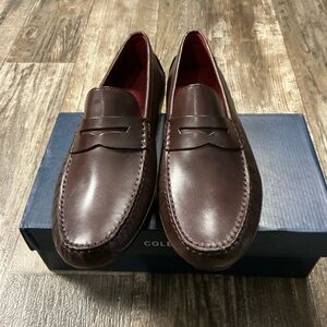 Cole Haan Men's Wyatt Penny Driver Brown Loafers Size 11